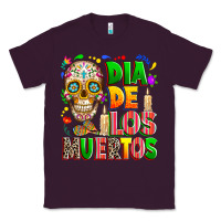 Plum Dia de los muertos Classic Tee - RanaPortraitStore
