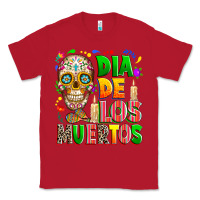 Red Dia de los muertos Classic Tee - RanaPortraitStore