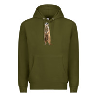 Army Green Meerkat Premium Hoodie - LillyAllenDesigns