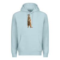 Blue Mist Meerkat Premium Hoodie - LillyAllenDesigns