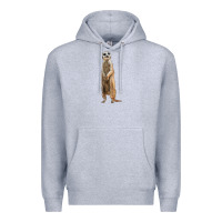 Heather Grey Meerkat Premium Hoodie - LillyAllenDesigns