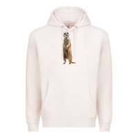 Pale Pink Meerkat Premium Hoodie - LillyAllenDesigns