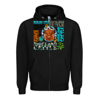 Black highland cattle Zipper Hoodie - texasbilliewilder