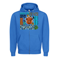 True Royal highland cattle Zipper Hoodie - texasbilliewilder