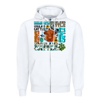 White highland cattle Zipper Hoodie - texasbilliewilder