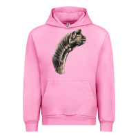 Fuchsia Pink brachiosaurus face Urban Hoodie - LillyAllenDesigns