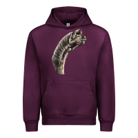 Mauve Wine brachiosaurus face Urban Hoodie - LillyAllenDesigns
