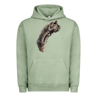 Pigment Oil Green brachiosaurus face Urban Hoodie - LillyAllenDesigns