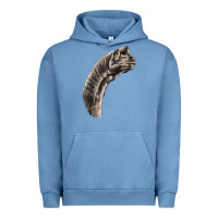 Pigment Pebble Blue brachiosaurus face Urban Hoodie - LillyAllenDesigns