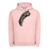 Pigment Salmon brachiosaurus face Urban Hoodie - LillyAllenDesigns