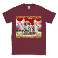 Burgundy Day of the dead skeleton Classic Tee - RanaPortraitStore
