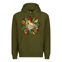 Army Green christmas baby jesus sunflower Premium Hoodie - Jasminsmagicworld
