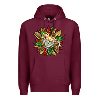 Burgundy christmas baby jesus sunflower Premium Hoodie - Jasminsmagicworld