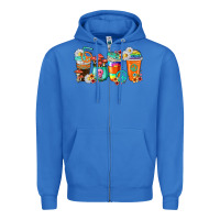True Royal hippie coffee cups Zipper Hoodie - texasbilliewilder