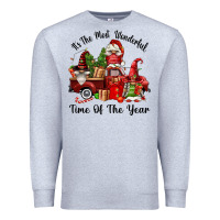 Heather Grey its the most wonderful time of the year Premium Sweatshirt - FaDigitalArtStudio
