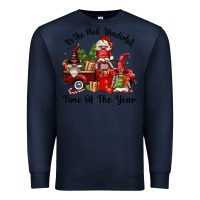 Navy its the most wonderful time of the year Premium Sweatshirt - FaDigitalArtStudio