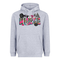 Heather Grey race nurse Heavyweight Hoodie - Zillion Design Studio