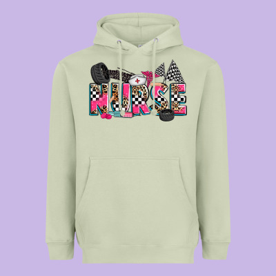 Race Nurse Heavyweight Hoodie Designed By Zillion Design Studio