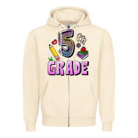 Sandshell Fifth Grade Zipper Hoodie - RanaPortraitStore