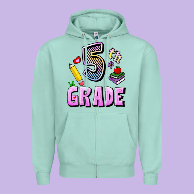 Zipper Hoodie Fifth Grade