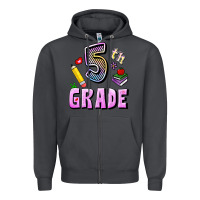 Smoke Fifth Grade Zipper Hoodie - RanaPortraitStore