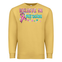 Antique Gold believe in miracles with ribbon Premium Sweatshirt - HRA Design Shop