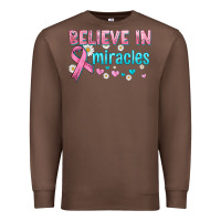Chestnut believe in miracles with ribbon Premium Sweatshirt - HRA Design Shop