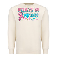 Sandshell believe in miracles with ribbon Premium Sweatshirt - HRA Design Shop