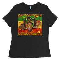 Black juneteenth black women  tumbler Ladies Tee - BarkalooDesign