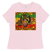 Bubblegum Pink juneteenth black women  tumbler Ladies Tee - BarkalooDesign