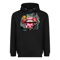 Black race lips Heavyweight Hoodie - Zillion Design Studio