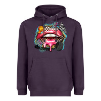 Plum race lips Heavyweight Hoodie - Zillion Design Studio