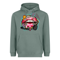 Sage race lips Heavyweight Hoodie - Zillion Design Studio