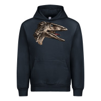 Navy Deinonychus Face Urban Hoodie - LillyAllenDesigns