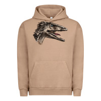 Pigment Burro Deinonychus Face Urban Hoodie - LillyAllenDesigns