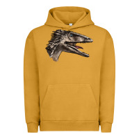 Pigment Peanut Butter Deinonychus Face Urban Hoodie - LillyAllenDesigns