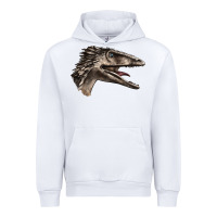 White Deinonychus Face Urban Hoodie - LillyAllenDesigns