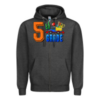 Charcoal Heather Fifth Grade Zipper Hoodie - RanaPortraitStore