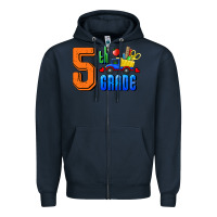 Navy Fifth Grade Zipper Hoodie - RanaPortraitStore