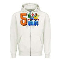 Oatmeal Heather Fifth Grade Zipper Hoodie - RanaPortraitStore