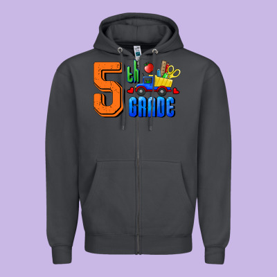 Zipper Hoodie Fifth Grade