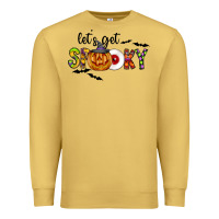 Antique Gold Let's Get Spooky Premium Sweatshirt - CowhideDigitalArt