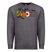 Charcoal Heather Let's Get Spooky Premium Sweatshirt - CowhideDigitalArt