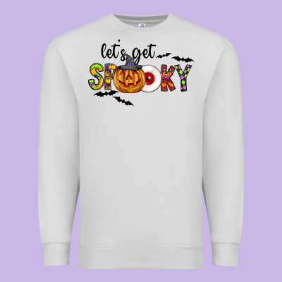 Let's Get Spooky Premium Sweatshirt Designed By Cowhidedigitalart