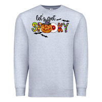 Heather Grey Let's Get Spooky Premium Sweatshirt - CowhideDigitalArt