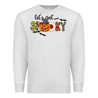 Oatmeal Heather Let's Get Spooky Premium Sweatshirt - CowhideDigitalArt