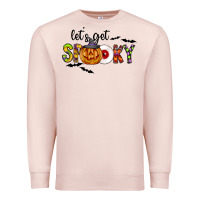Pale Pink Let's Get Spooky Premium Sweatshirt - CowhideDigitalArt