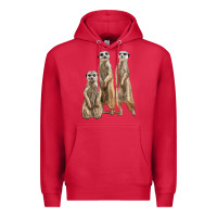 Cardinal 3 meerkat Premium Hoodie - LillyAllenDesigns
