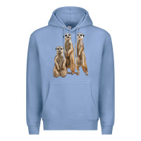 Colony Blue 3 meerkat Premium Hoodie - LillyAllenDesigns