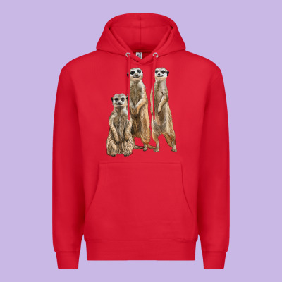 3 Meerkat Premium Hoodie Designed By Lillyallendesigns